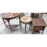A group of 20th Century small tables.