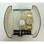 Gents vintage wristwatches: Gents Beverly Hills Polo Club quartz wristwatch in box and Timex Gents