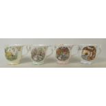 Royal Doulton Seasons patterned cups(4):