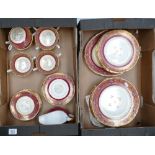 A collection of Tuscan China Falaise patterned dinner ware to include: Dinner plates,