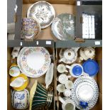 A mixed collection of items to include: Midwinter Floral part tea set,