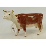 Beswick Hereford Cow: Beswick ref 948 (restored horn and front leg).