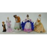 a mixed collection of lady figures to include: Coalport ltd edition figure,