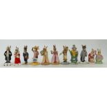 Royal Doulton Bunnykins to include: Sands of Time DB229, Postman DB76,