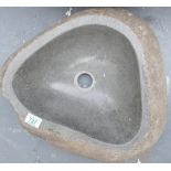 Pebble Effect Hand Basin: (please refer to conditions on lot 599)