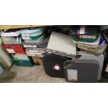 A large quantity of cased master broad cast video tapes: various makes and subjects