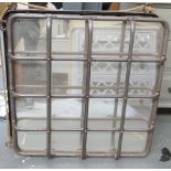 Industrial Cage Wall Mirror & similar hanging unit: 80 x 80 (2) (please refer to conditions on lot