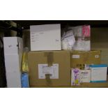A quantity of medical items to include: nasal aspirators, heath care disinfectant, bandages etc