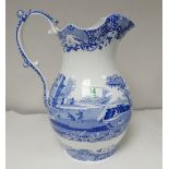 A large Spode Italian design water jug: height 32cm