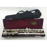 A Jupiter branded cased flute: including carry case.