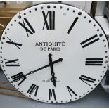 Vintage Clocks Antiquite De Paris Round Rose Clock: diameter 110cm ( please refer to conditions on