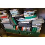 A large quantity of cased master broad cast video tapes: various makes and subjects