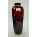 Royal Doulton large flambe vase: Royal D