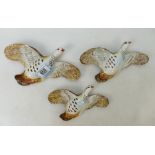 Beswick set of three Partridge Wall Plaq