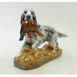 Royal Doulton model of a Setter & Pheasant: Royal Doulton model of setter and pheasant HN2529,