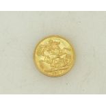 Edward VII 1907 full Sovereign gold Coin: