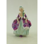 Royal Doulton figure Goody Two Shoes HN1889: Multicoloured purple dress, dated 1943.