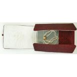 Vintage set of Mikimoto cultured Pearls: Mikimoto set of pearls with 15ct gold clasp,