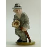 Irish Wade figure: Irish Wade porcelain Seagoe Ceramics figure "Little Crooked Paddy " modelled by