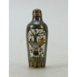 Chinese Cloisonne Scent Bottle: Chinese Cloisonne scent bottle, height 7.5cm.