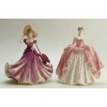 Coalport lady figurine 'Sweet Charity' and figure helena: Sweet Charity limited edition,