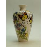 Moorcroft Woolly Blue Curls Butterfly Vase: Master Trial dated 11-9-18 (went production as a
