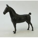 Beswick matt black Hackney horse: Beswick rare matt black Hackney horse model 1361.