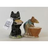 Beswick Beatrix Potter figures: Beswick figure Duchess with pie BP3B and Anna Maria BP2.