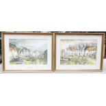 Colin Beats Royal Doulton Artist watercolours: Pittenween, Scotland and A Scottish Harbour,