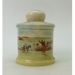 Royal Doulton Fox Hunting Seriesware Tobacco jar & cover: Royal Doulton Fox Hunting seriesware Jar