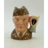 Royal Doulton large Character Jug General Eisenhower: Royal Doulton large jug General Eisenhower