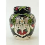 Moorcroft Carey the Crow Ginger jar: By Nicola Slaney