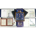 Large collection of Stamps, Covers & Coins: Six albums of stamps & coins,