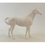 Beswick white satin matt horse: Beswick Swish tail horse model 1182 in white satin matt.