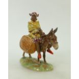 Beswick figure of Susie Jamaica on Donkey: Beswick figure of Susie Jamaica riding donkey model 1374.