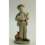 Irish Wade figure: Irish Wade porcelain Seagoe Ceramics figure "The Irish Emigrant" modelled by