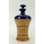 Royal Doulton Stoneware Whisky Flask: Royal Doulton Stoneware whisky flask "Bulloch Lades BL Scotch