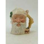 Royal Doulton large Character Jug Santa Claus: D6675, rarer all white colourway with doll handle.