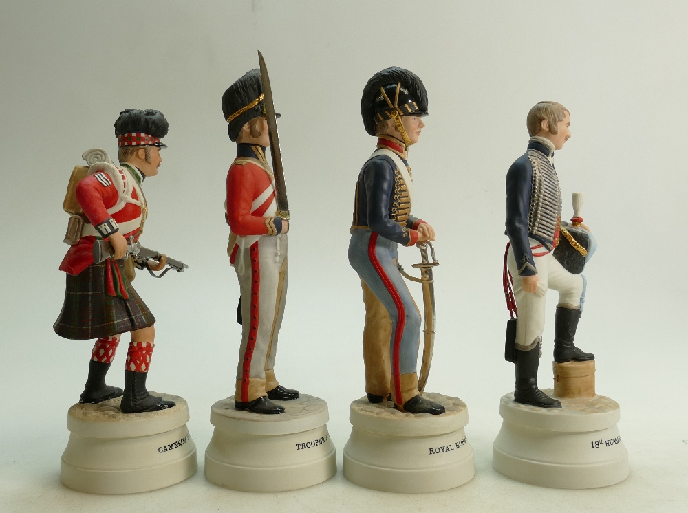 Coalport Michael Abberle Waterloo Commemorative figures: Corporal Royal Horse Artillery, - Image 3 of 6