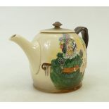Royal Doulton embossed Dickens Seriesware Tea Pot: Royal Doulton rare embossed seriesware tea pot