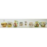 A collection of Royal Doulton miniatures: Royal Doulton miniature items including various
