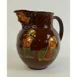 Royal Doulton Kingsware Dickens Jug: Royal Doulton Kingsware Charles Dickens jug decorated all