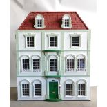 Dolls House very Large 4 Storey Model Made Georgian Town House: 11 rooms,