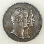 Wilhelm King of Prussia Commemorative medallion: Large silver Wilhelm King of Prussia Commemorative