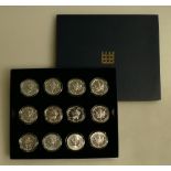 12 x Canada $5 1oz fine silver modern Coins,