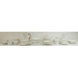A collection of Shelley china: Including plain white tea ware and another Shelley part coffee set