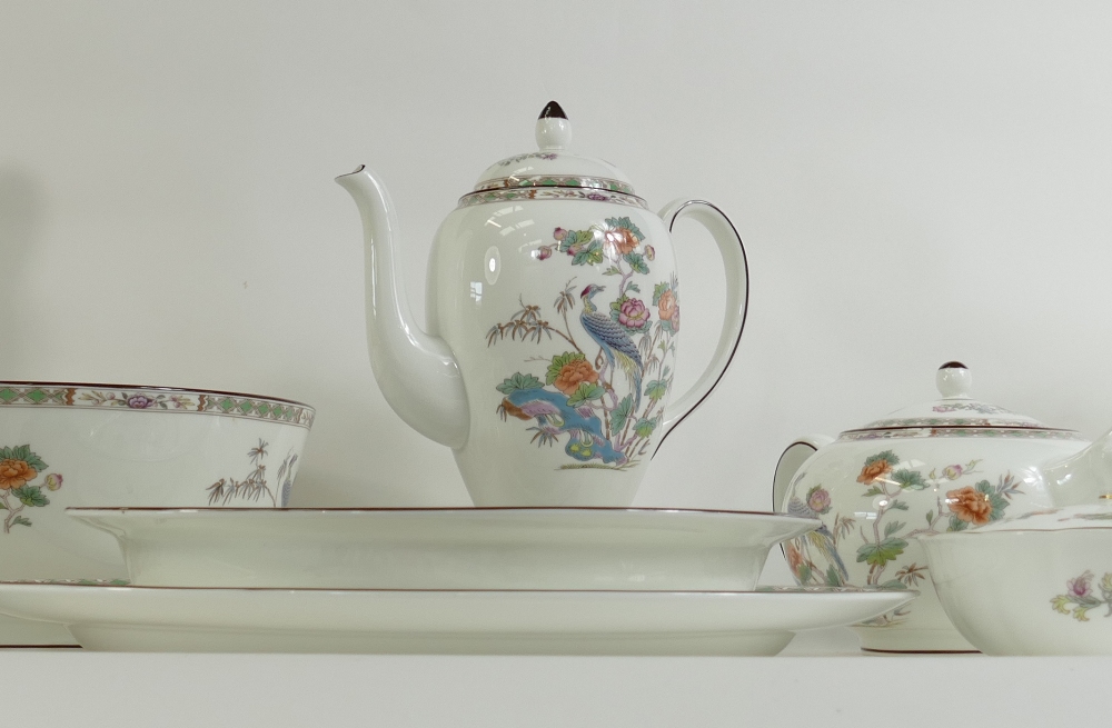 A large Wedgwood Dinner Service to include: Tea set, coffee cans and saucers, 25cm fruit bowl, - Image 3 of 6