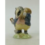 Beswick Beatrix Potter figure Tommy Brock BP2: Beswick first version Tommy Brock figure with spade