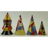 Lorna Bailey Sugar Sifters: Lorna Bailey Rocket sugar sifter 19/50, conical Beach shaker,