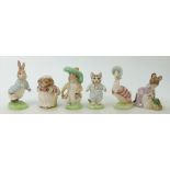 Beswick Beatrix Potter gold edition set of figures: Beswick set of Beatrix Potter figures